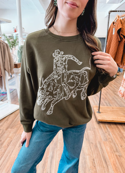 Wild Ride Embroidered Sweater