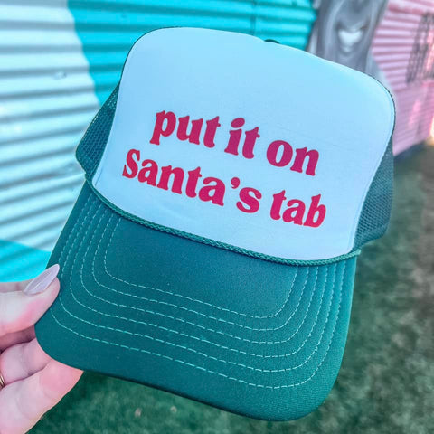 "Put It On Santa's Tab" Trucker Hat