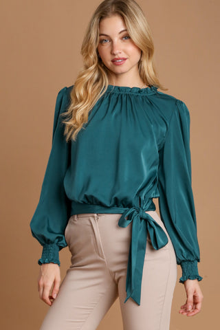 Holiday Glam Silky Blouse