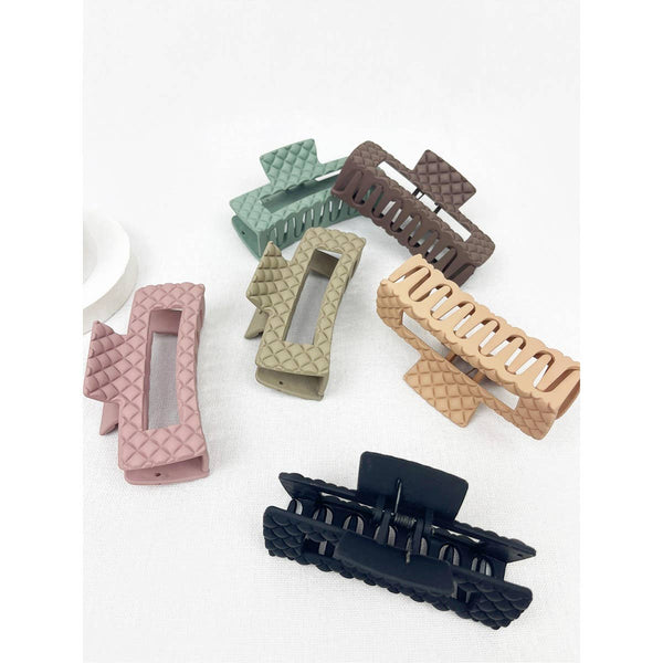 Embossed Claw Clips