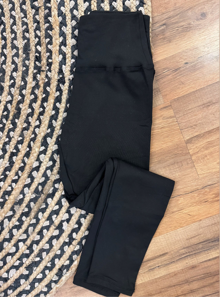 Black Fleece Lined Leggings