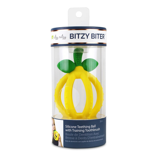 Itzy Ritzy Bitzy Biter Teething Ball - Lemon