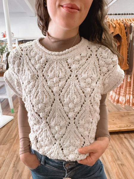 The Short Sleeve Knit Sweater