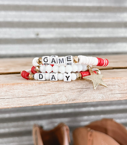 Game Day Beaded Bracelet Set