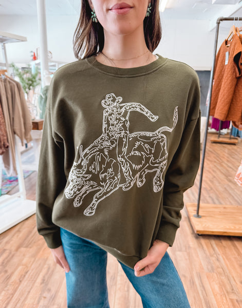 Wild Ride Embroidered Sweater