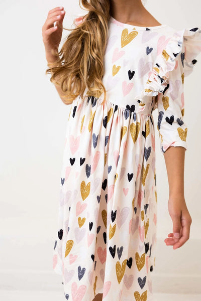 I Heart You Twirl Dress