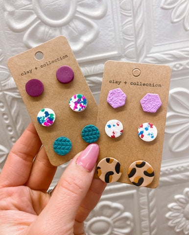 Polymer Clay Stud Packs