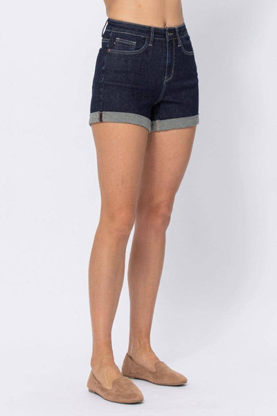 Judy Blue Stone Wash Cuffed Shorts