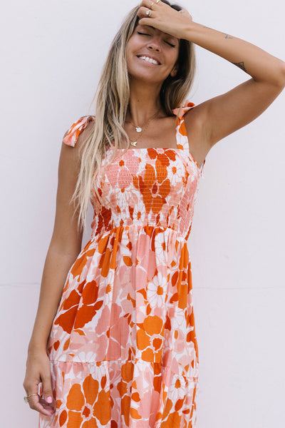 In Another Life Retro Floral Maxi Dress