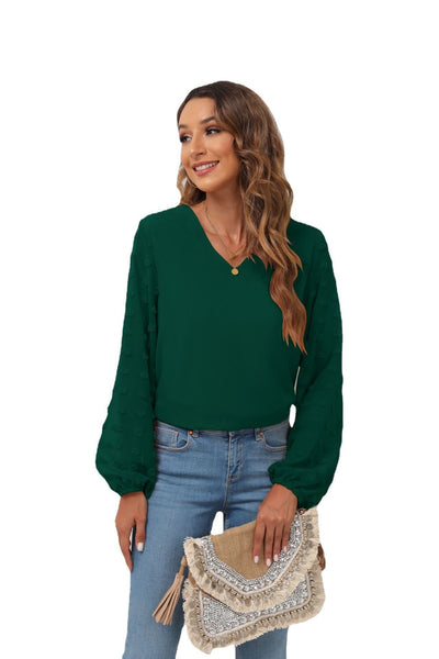 *6 colors | S-2XL* Balloon Sleeve Blouse